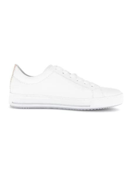 Sneakersy Gabor sznurowane skórzane białe