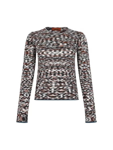 Sweter Missoni z nadrukiem z dekoltem w serek