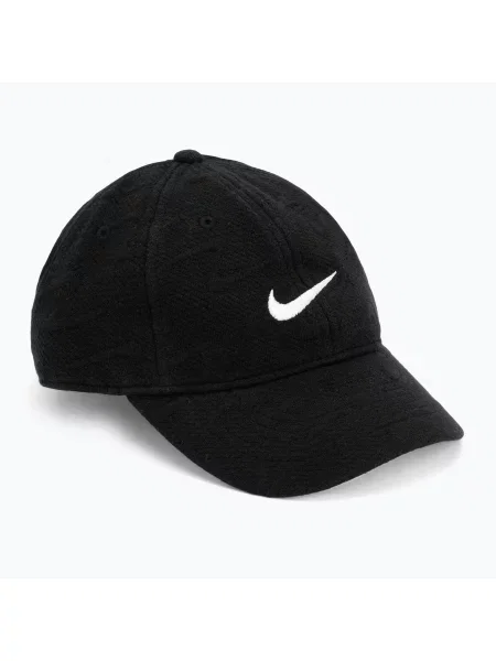 Gyerek ellenzős sapka Nike Swoosh Motion Club black. Méret: OS fekete
