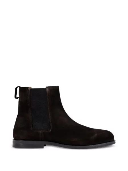 Botine chelsea Calvin Klein din piele de căprioară maro