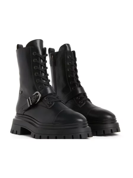 Botki Stuart Weitzman skórzane czarne