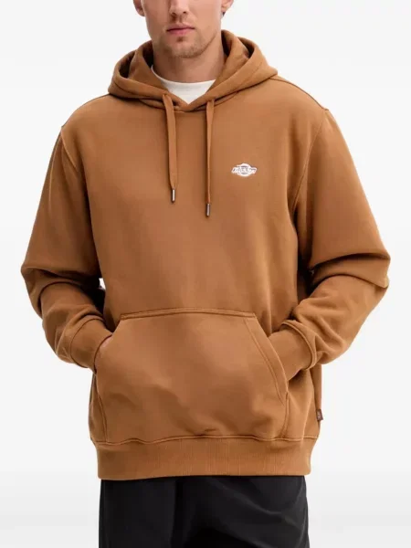 Hanorac cu glugă Dickies cu broderie maro