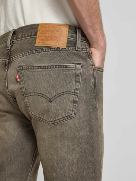 Jeansy o kroju regular fit z czystej Model ORIGINAL' Levi's