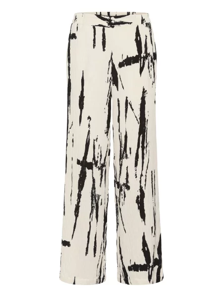 CULTURE Kalhoty CUOra / offwhite černá
