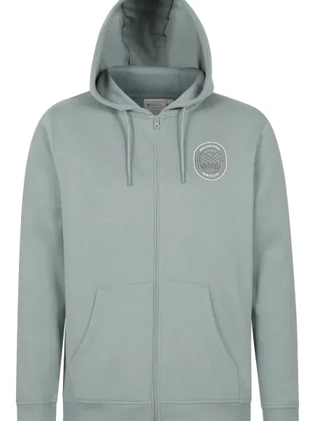 Adventure Awaits bluza z kapturem z nadrukiem Green zielona