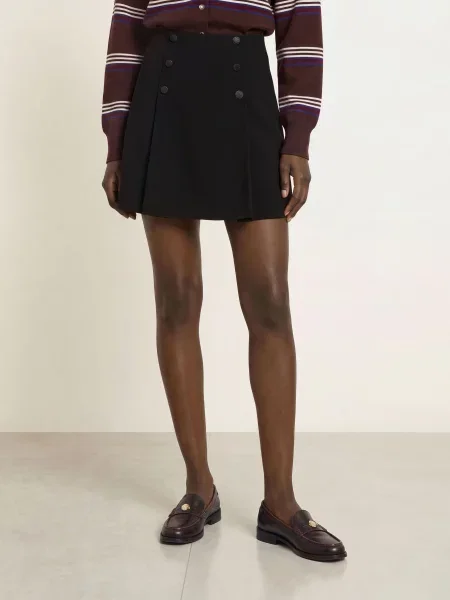 Claudie Pierlot Spódnica schwarz czarna