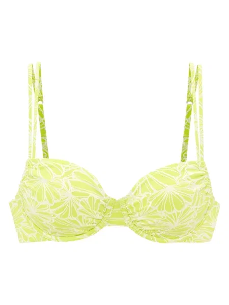 VENICE BEACH Bikini zgornji del limeta bela