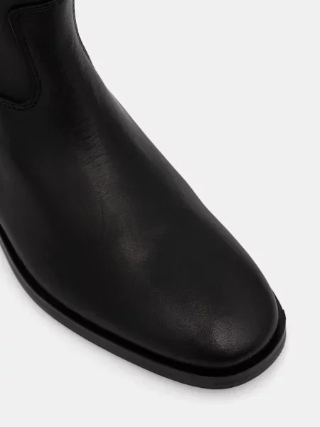 Кожаные сапоги Steve Madden черные