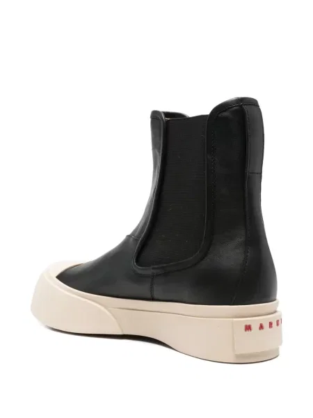 Botine Marni din piele negru
