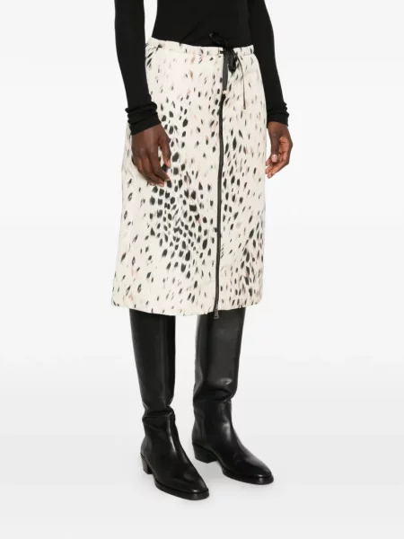 Fustă Moncler cu imagine cu model leopard