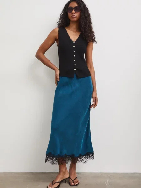 Medicine spódnica z cupro