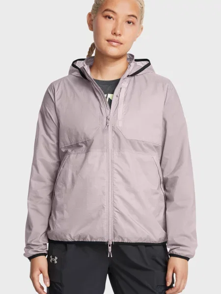 Вітровка Under Armour для бігу сіра