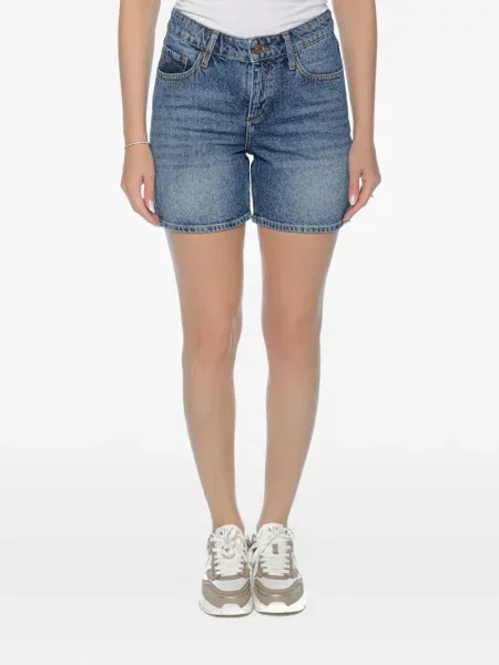 Pantaloni scurți din denim Armani Exchange cu 5 buzunare albastru