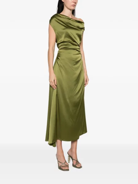 Rochie Staud drapată verde