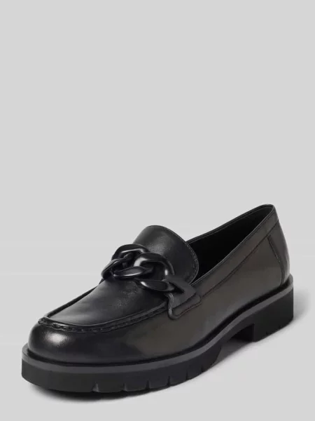 Loafers ze skóry z profilowaną podeszwą Högl czarne