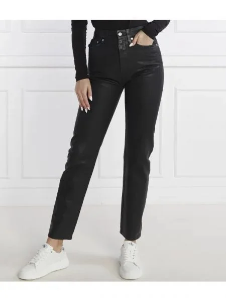 CALVIN KLEIN JEANS Blugi AUTHENTIC | Straight fit negru
