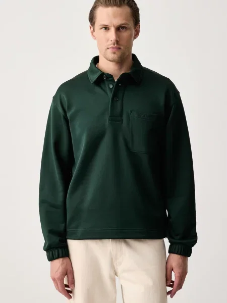 Lacoste μπλούζα ανδρική με πράσινο