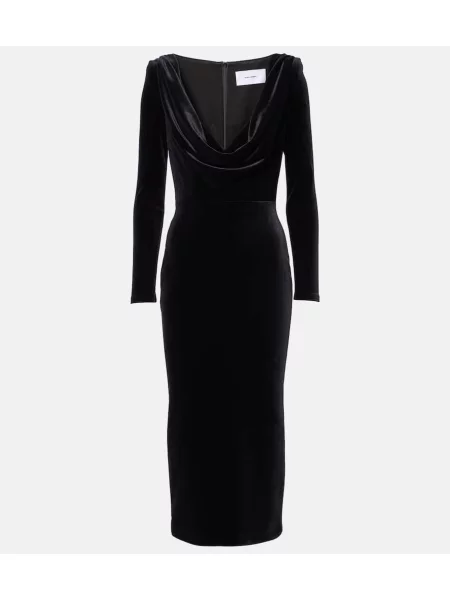 Rochie Alex Perry de catifea de costum negru