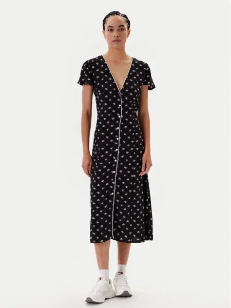 Tommy Jeans Rochie de zi negru