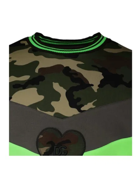 Bluza z kapturem Dolce And Gabbana z kapturem w kamuflażu z logo