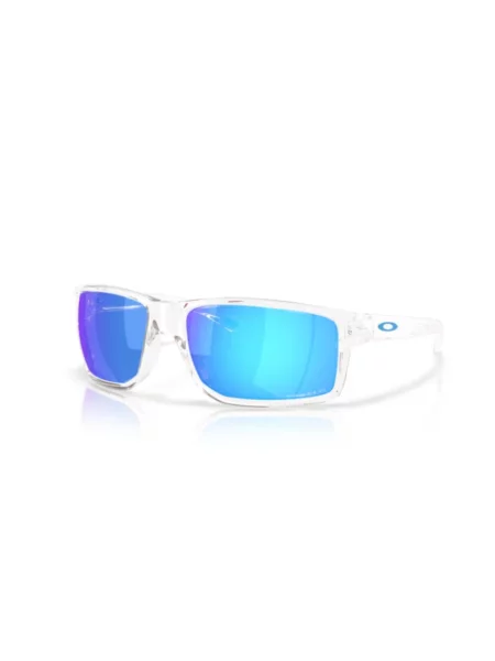 Okulary Oakley Gibston XL Clear z soczewkami Prizm Sapphire Polarized białe