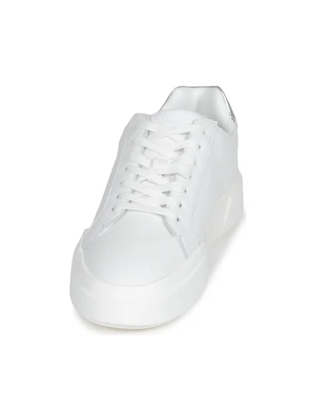 Blugi Calvin Klein din dantelă alb