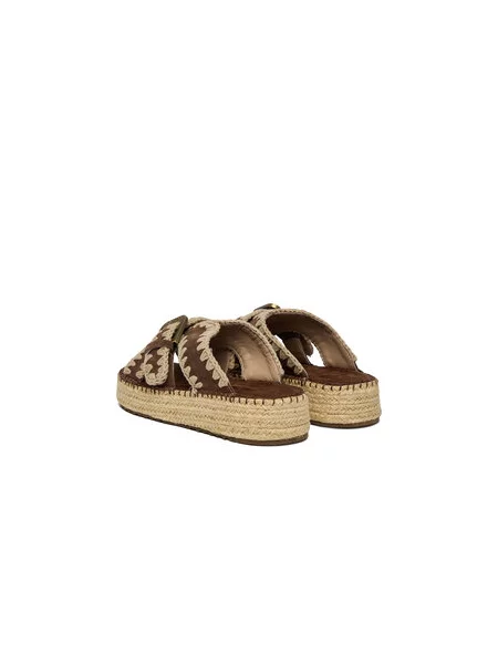 Mou Espadrile rjava