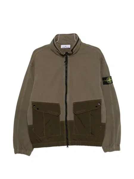 Geacă Stone Island cu strasuri verde