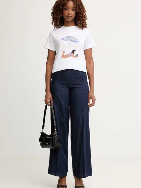 Silvian Heach джинси wide leg PAIFA