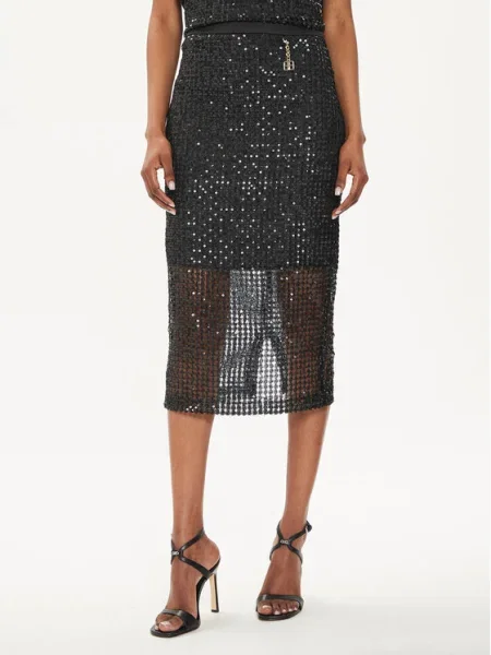 Fracomina Fustă midi negru