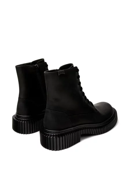 Botine Camper cu șireturi din dantelă chunky negru