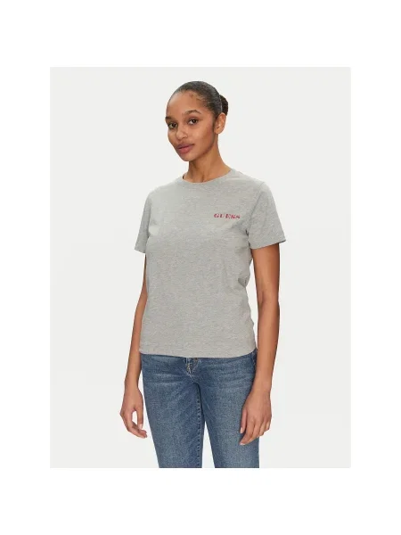 Guess Póló Regular Fit szürke