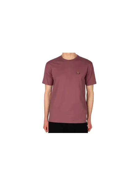 IrieDaily Peaceride Emb Tee Mężczyźni Koszulki IrieDaily Burgundowy Size: XL