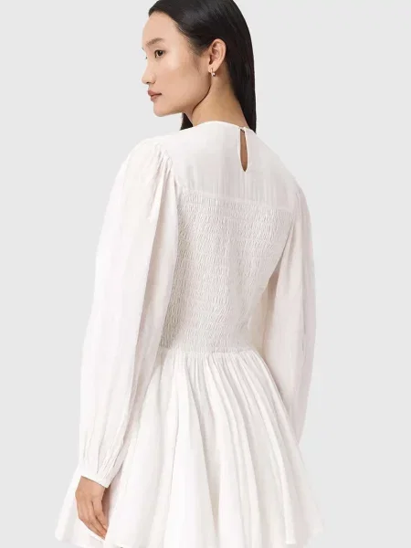 AllSaints rochie evazată CHIA alb