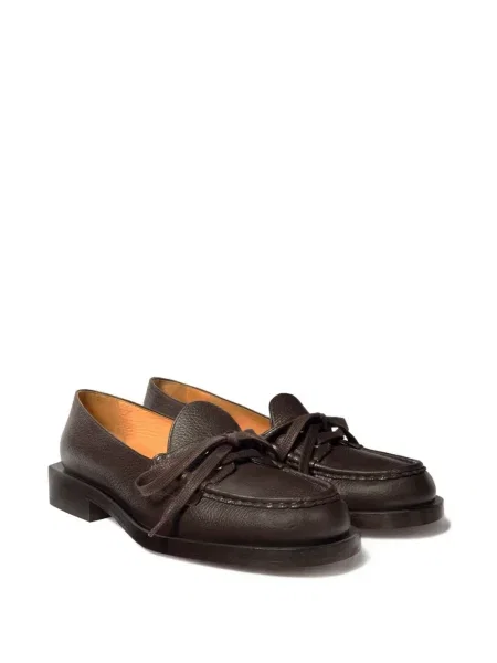 Pantofi loafer Jacquemus din piele maro