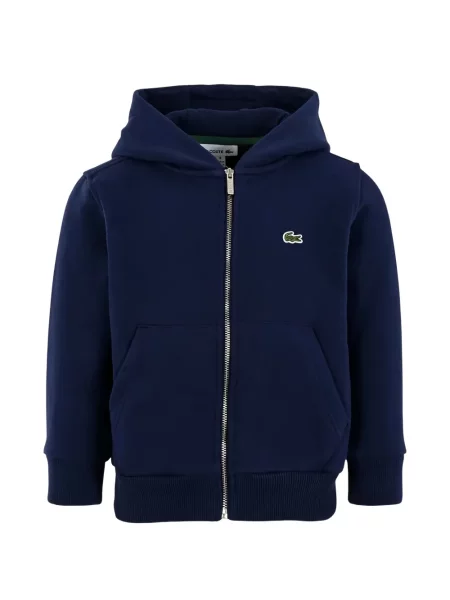 Dětska mikina s kapucí Lacoste modrá