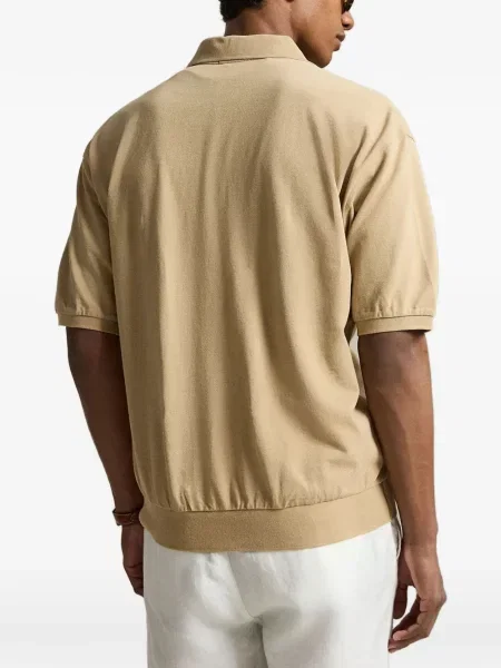 Hímzett kordbársony hosszú ing Polo Ralph Lauren lila