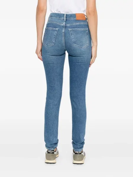 Blugi skinny Marc O'polo zdrențuiți skinny fit albastru