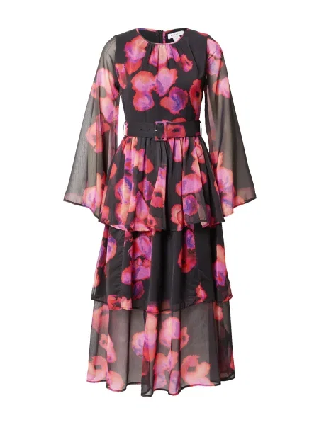 Warehouse Šaty fialová / ružová čierna