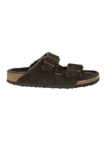 Japonki Birkenstock skórzane brązowe