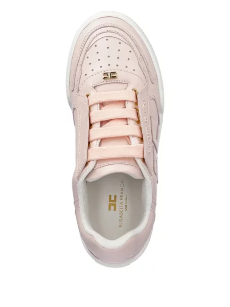 Sneakerși Elisabetta Franchi din piele roz