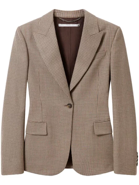 Sacou Stella Mccartney în carouri maro
