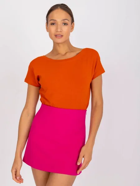 Tricou Fashionhunters portocaliu
