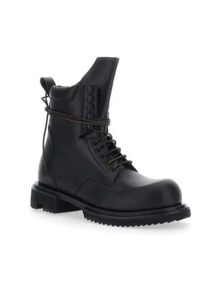 Botki Rick Owens skórzane czarne