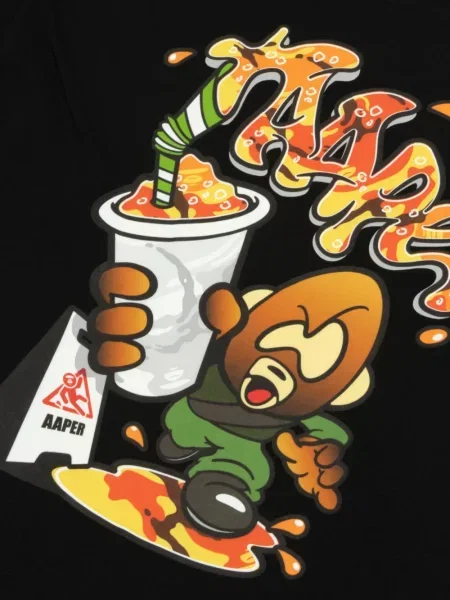 Тениска Aape By *a Bathing Ape® с принт черно