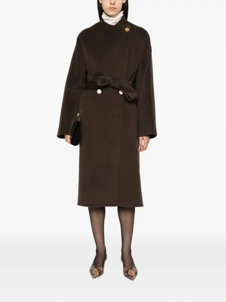 Cu centură palton Alberta Ferretti maro