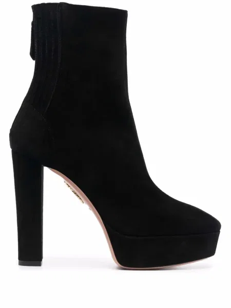 Cizme Aquazzura cu toc înalt negru