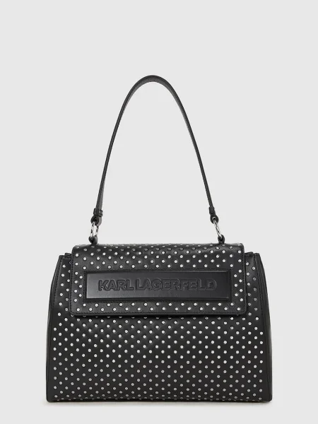Geanta de piele Karl Lagerfeld din piele negru