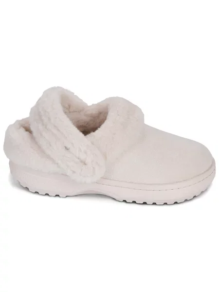 Klasične papuče Crocs od brušene kože bež