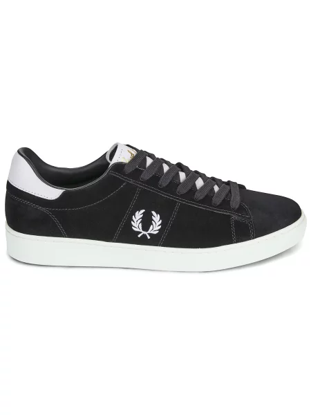 Pantofi Fred Perry din piele de căprioară negru